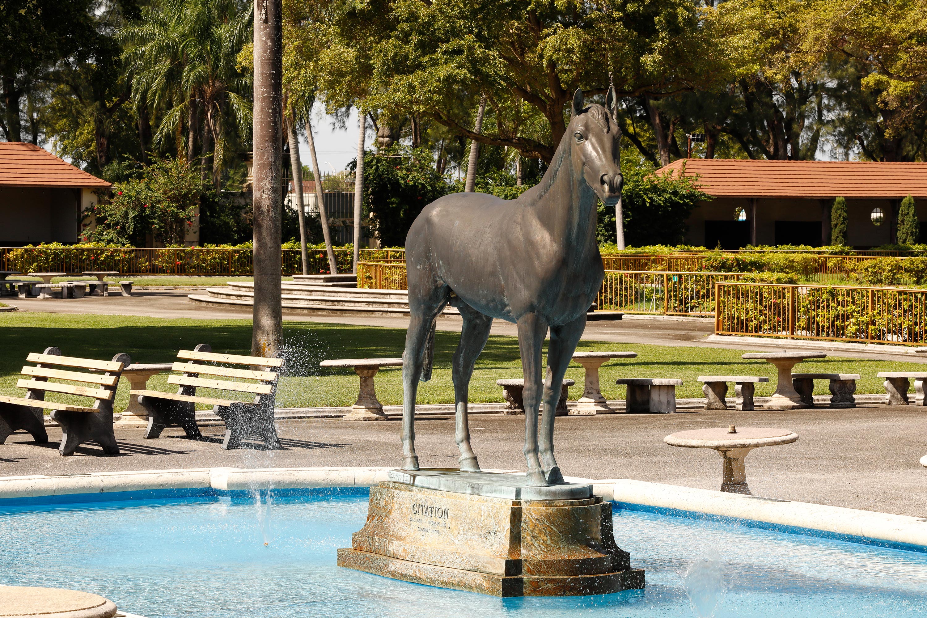 Horse statue