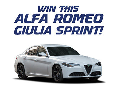 Win an Alfa Romeo Giulia Sprint