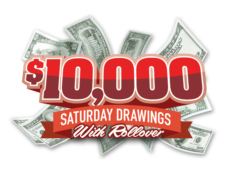 $10,000 Saturday Drawings with Rollover