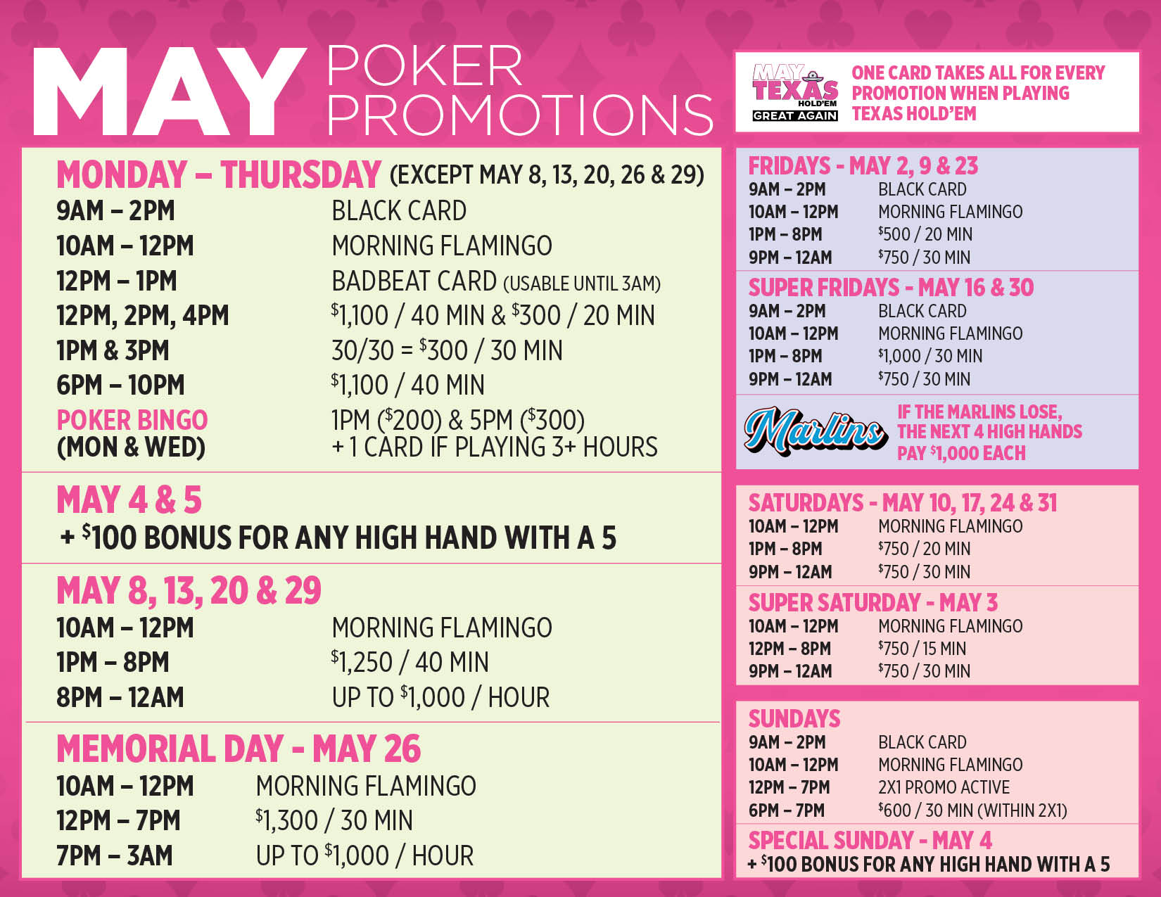May Poker Flyer