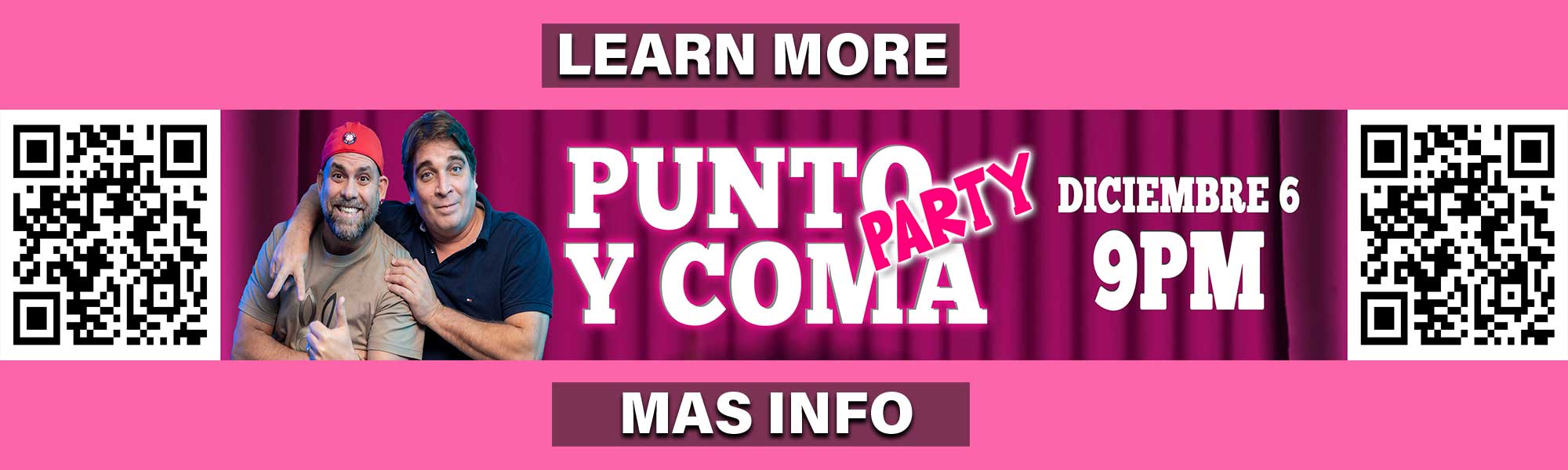 Punto & Coma Party | Diciembre 6 | 9PM
