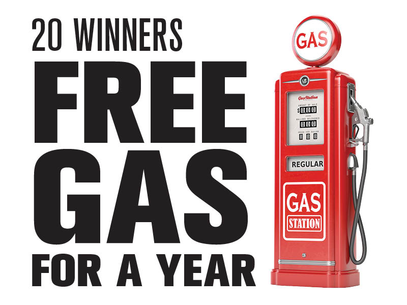 20 Winners Gas for a Year