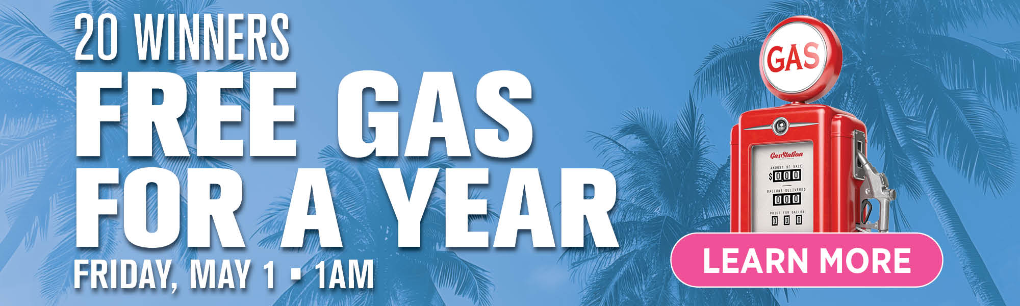 20 Winners Gas for a Year