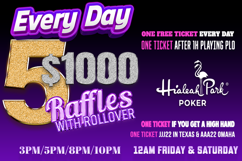 $1000 RAFFLES EVERY DAY!
