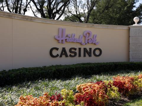 Hialeah Park Casino curved wall